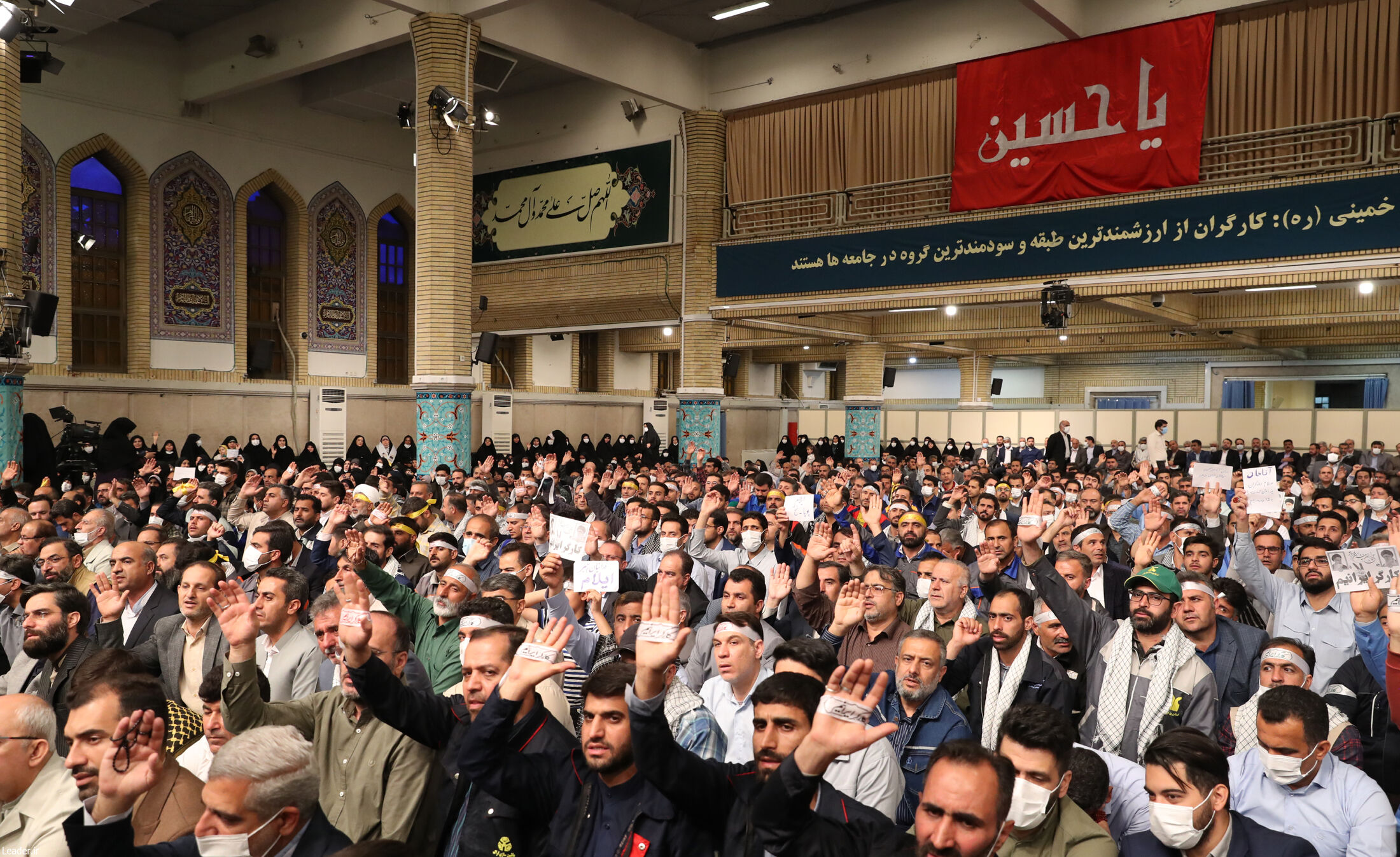 تصاویری از دیدار کارگران با رهبر انقلاب