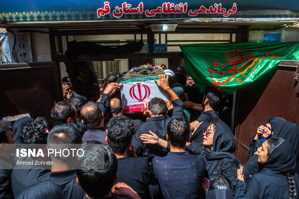 مراسم تشییع شهید فراجا - قم