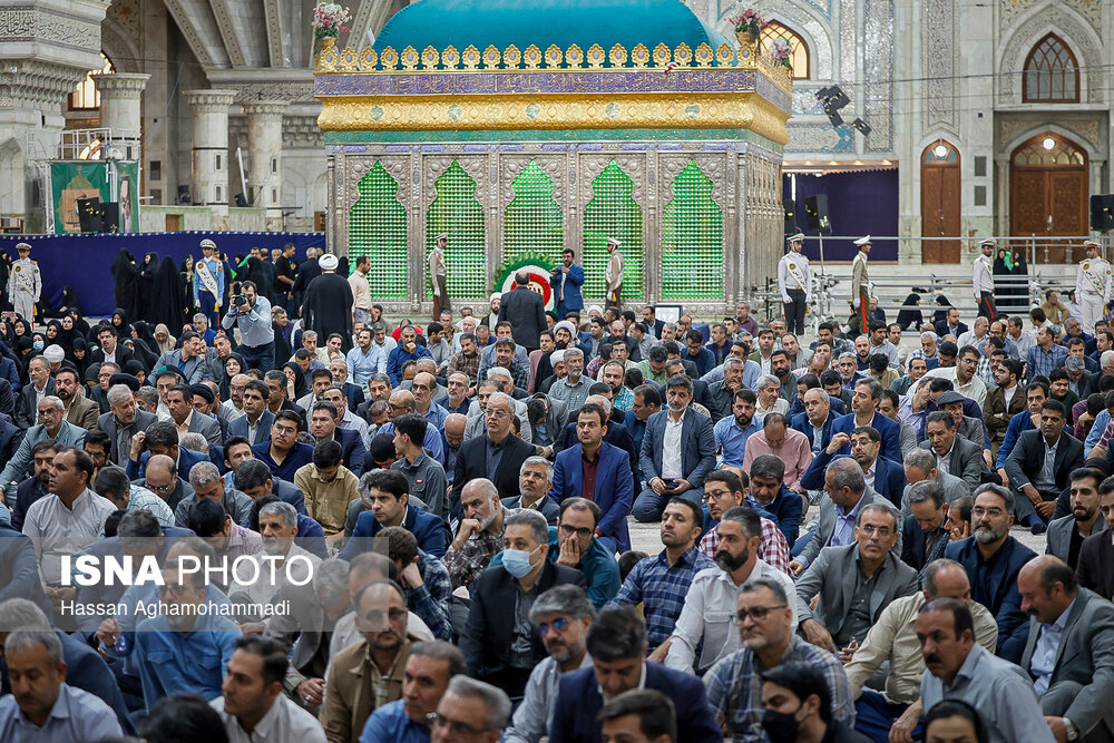 مراسم تجدید میثاق جهادگران و دانشگاهیان 