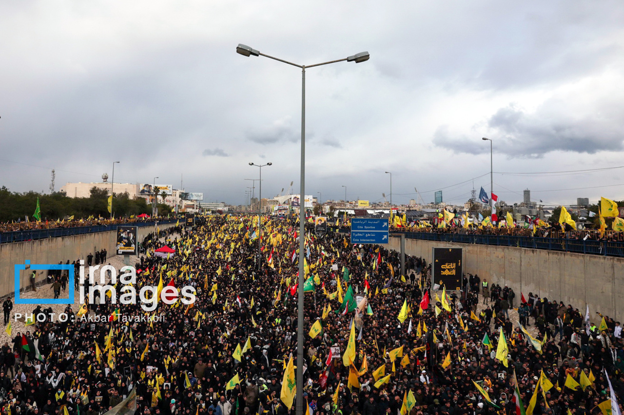 تشییع پیکر شهیدان «سید حسن نصرالله» و «سید هاشم صفی الدین»