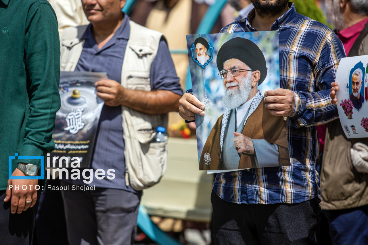 تجمع مردمی اصفهان علیه جنایات رژیم صهیونیستی