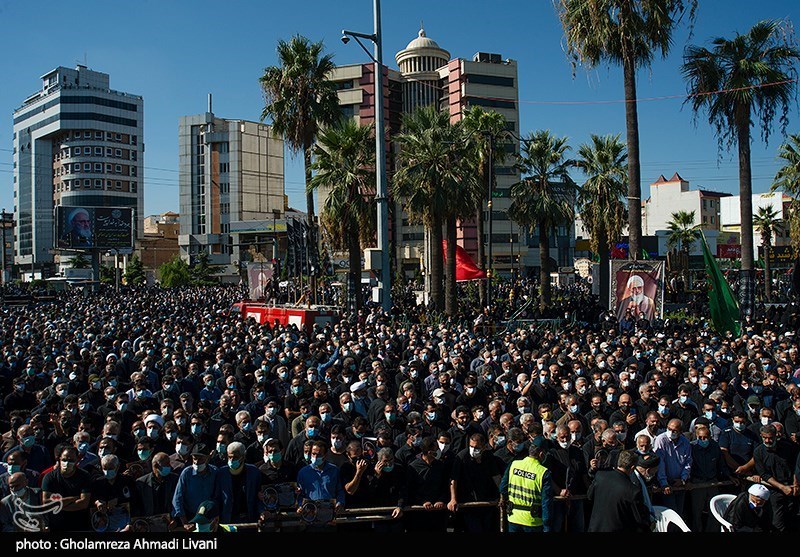 مراسم تشییع علامه حسن‌زاده‌ آملی