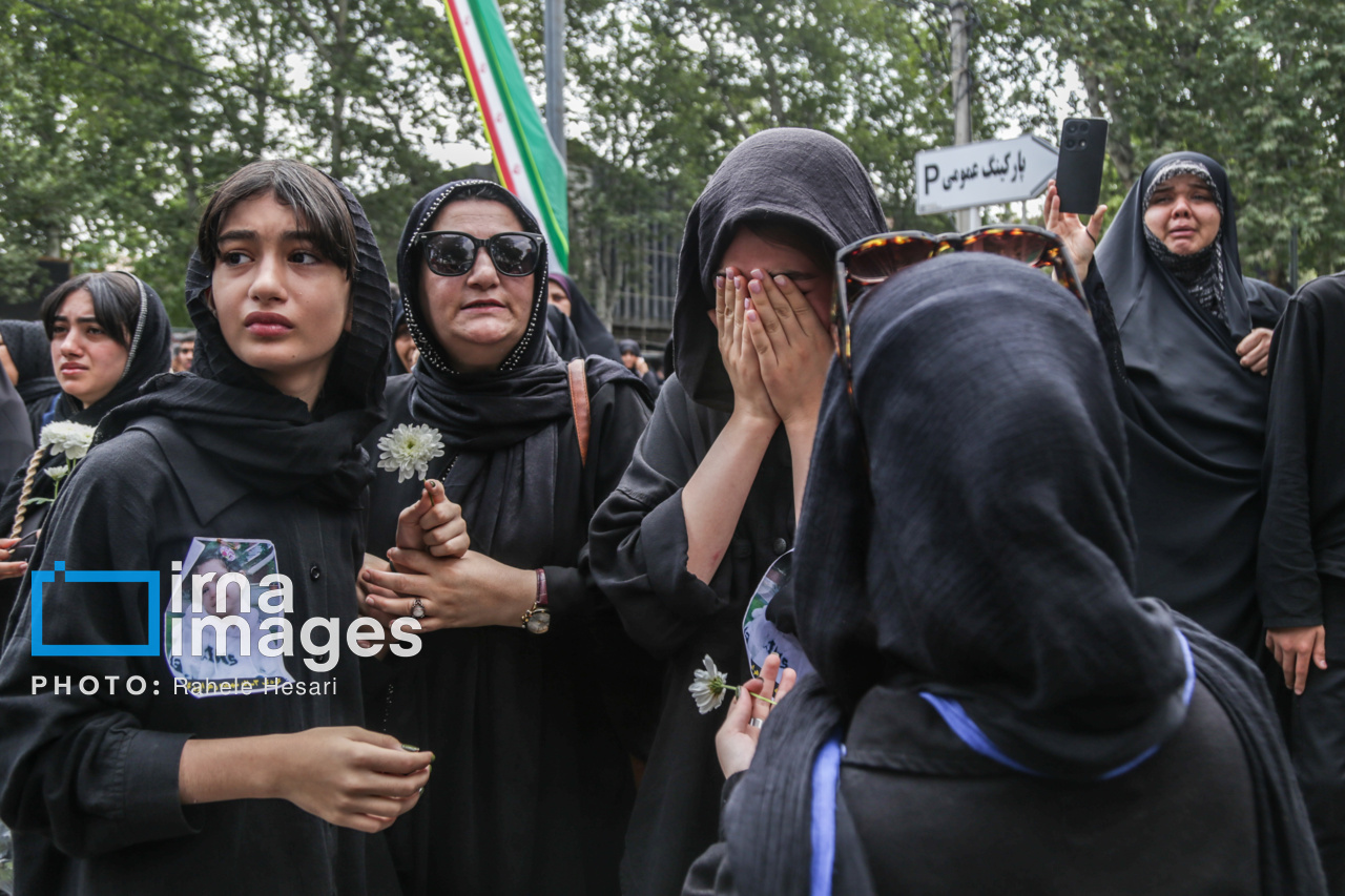 تشییع پیکر ۲ شهید تجاوز رژیم صهیونیستی در گرگان