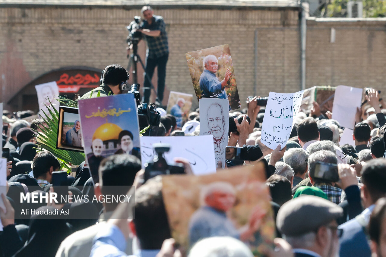 مراسم تشییع پیکر محمد کاسبی