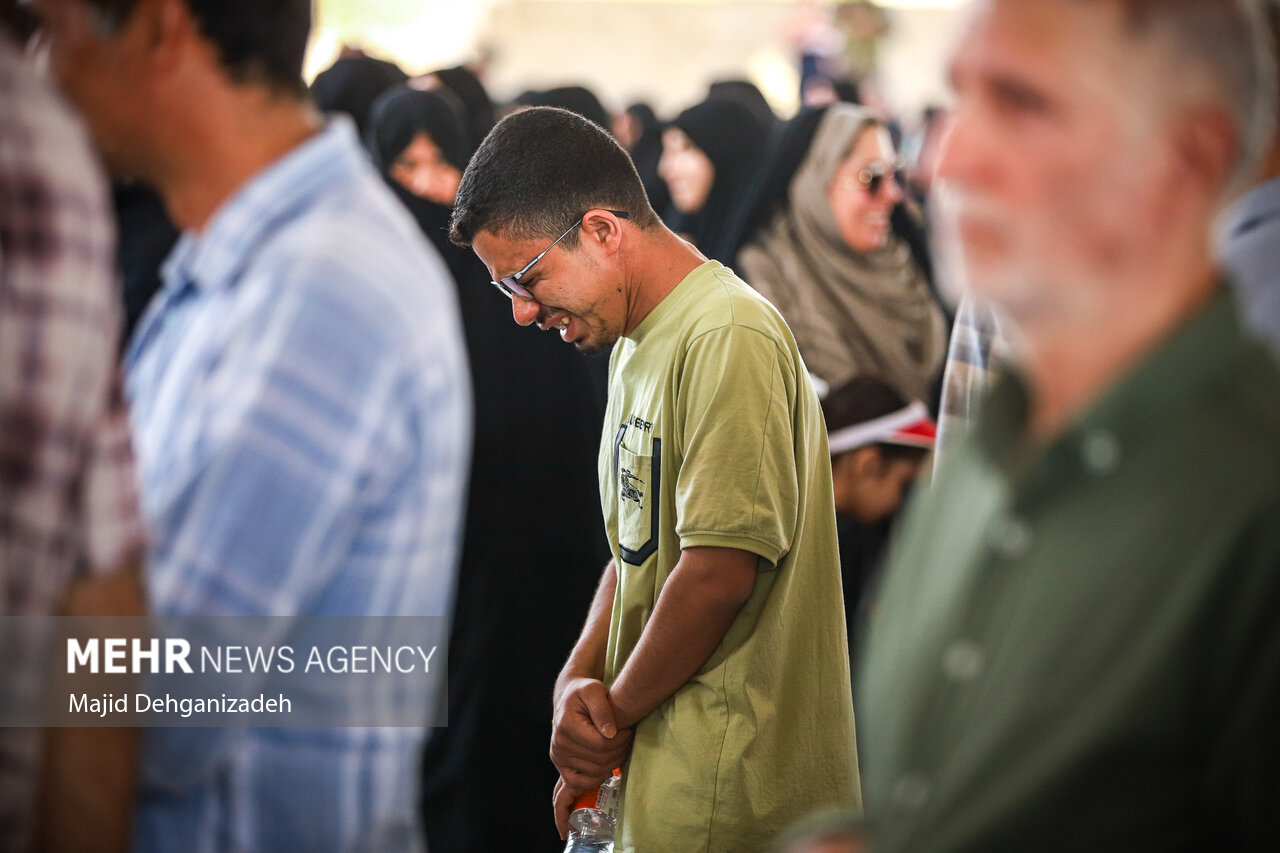تشییع پیکر دانشمند هسته‌ای شهید اکبر مطلبی‌زاده