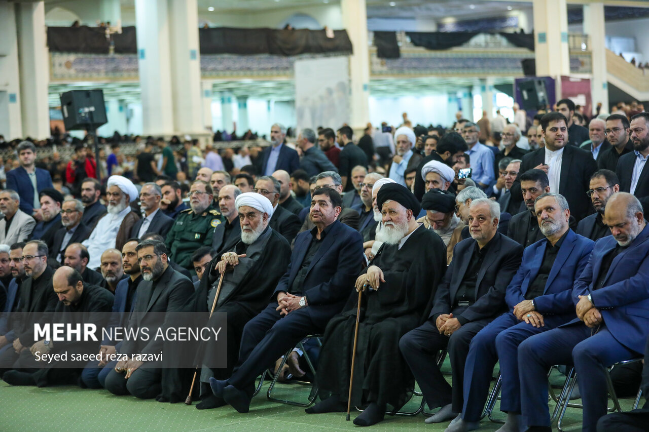 مراسم چهلمین روز شهادت شهدای خدمت