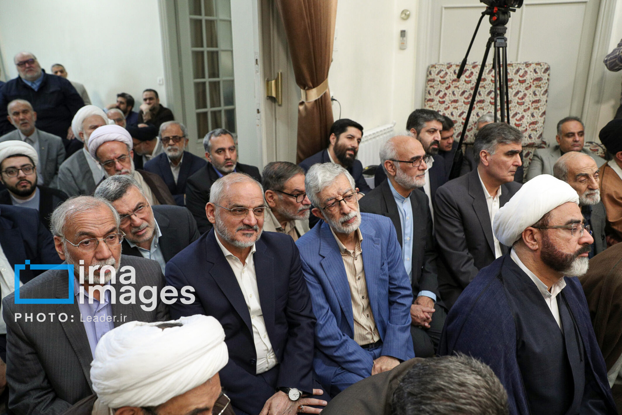 تصاویر دیدار مسئولان ارشد سه قوه با رهبر انقلاب