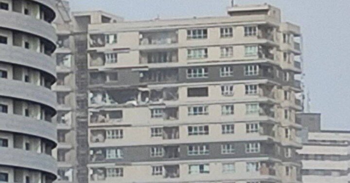 حادثه انفجار گاز در یکی از طبقات برج پامچال