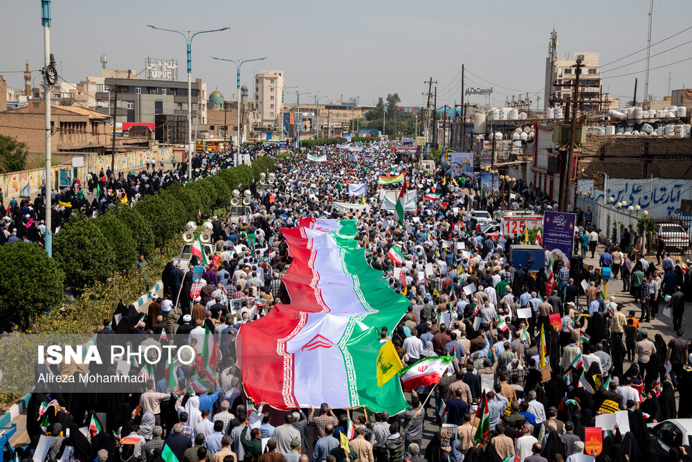 مراسم راهپیمایی روز قدس در اهواز