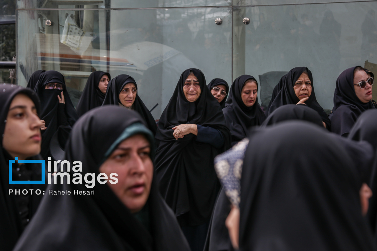 تشییع پیکر ۲ شهید تجاوز رژیم صهیونیستی در گرگان