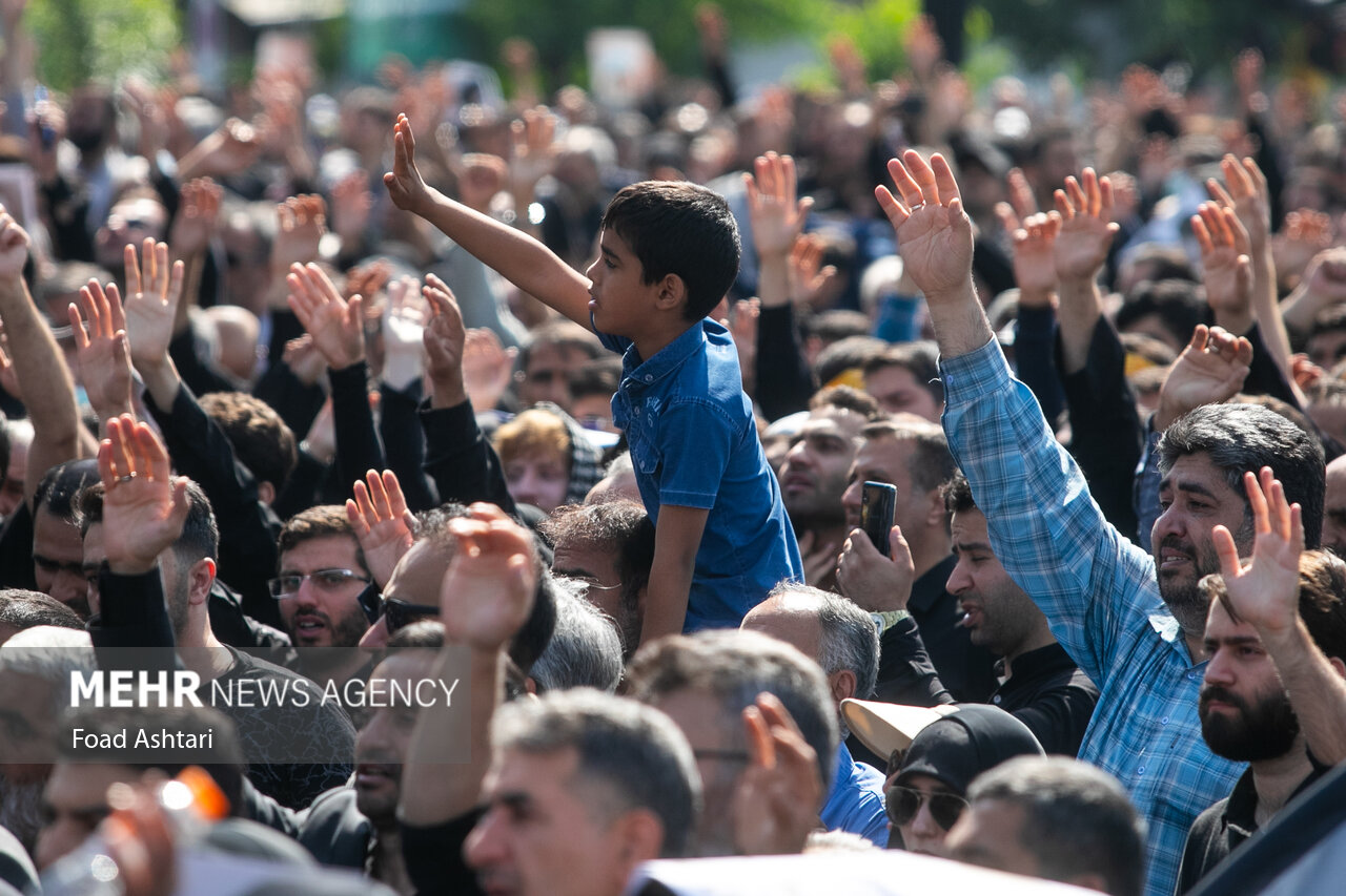 مراسم تشییع پیکر شهدای خدمت