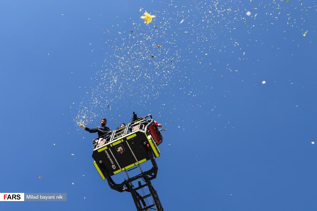 تشییع دو شهید گمنام