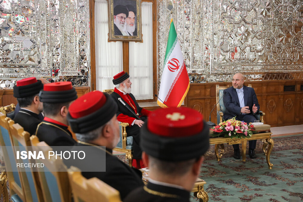 دیدار رهبر جهانی کلیسای شرق آشوری با قالیباف
