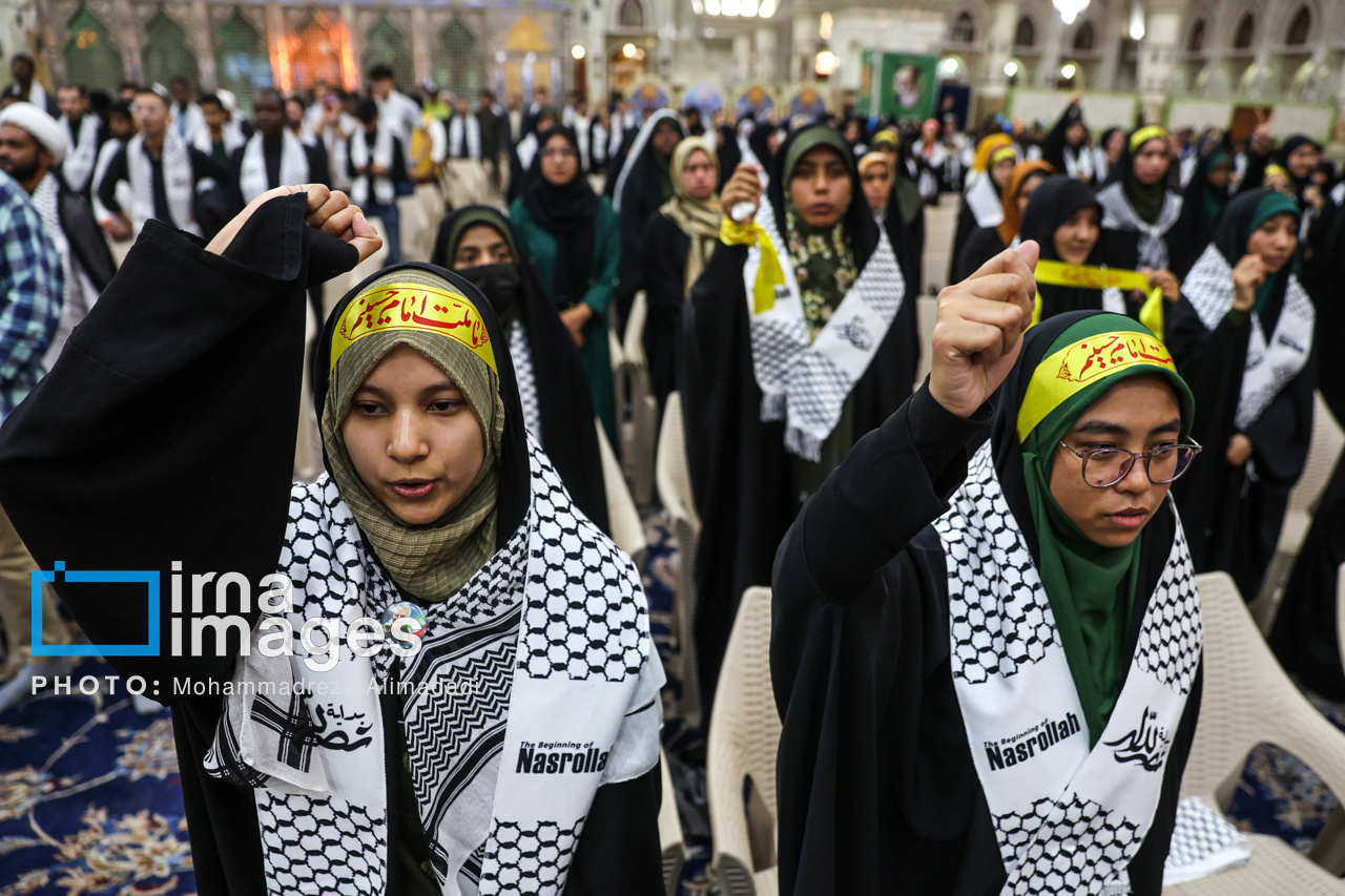 اربعین شهادت سید حسن نصرالله در حرم مطهر امام (ره)