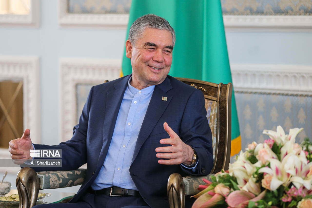 دیدار آملی لاریجانی با رییس شورای مصلحت ترکمنستان