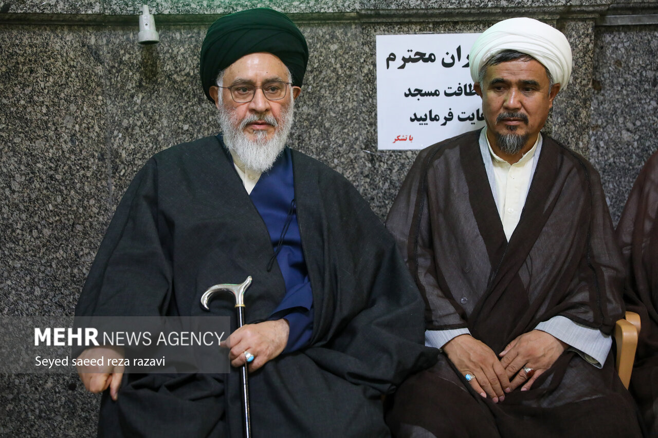 مجلس ترحیم همسر آیت الله سیستانی در تهران