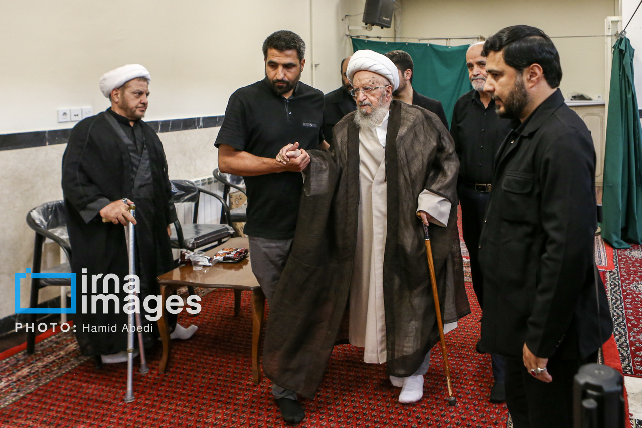 عزاداری مراجع تقلید قم در عاشورای حسینی