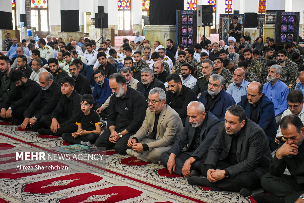 مراسم اربعین شهدای اقتدار ایران در رشت