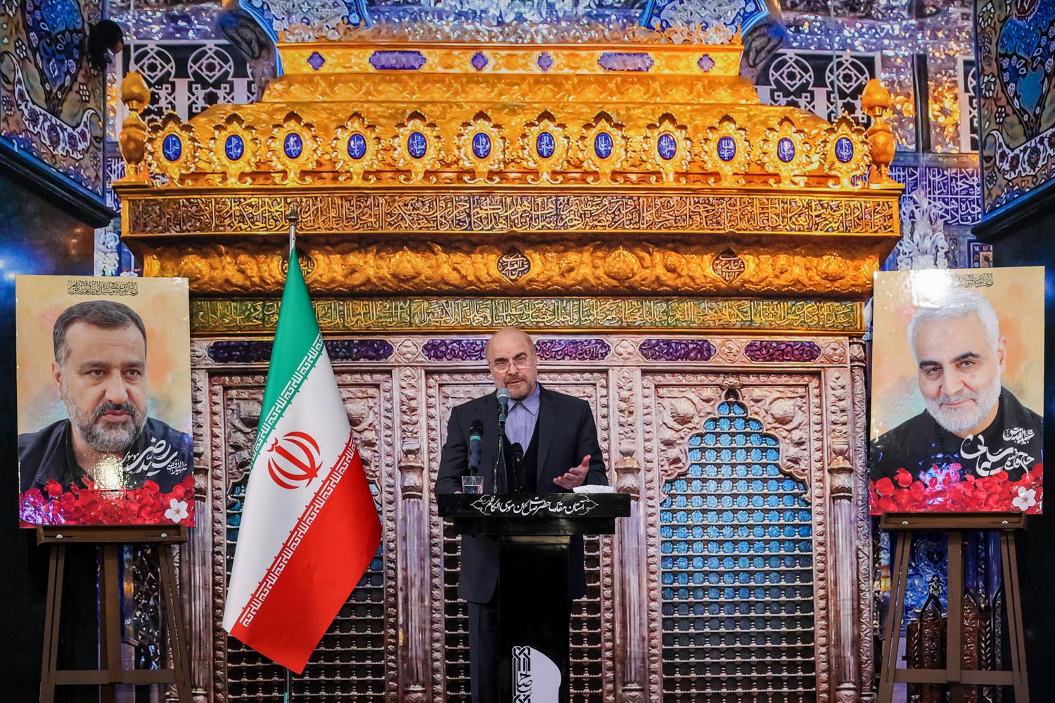 مراسم بزرگداشت چهلمین روز شهادت شهید سیدرضی موسوی با حضور قالیباف