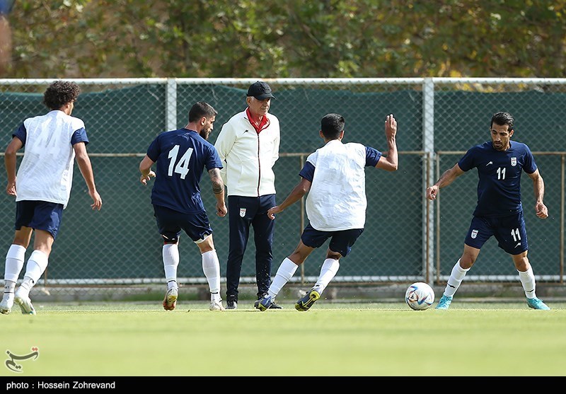 تمرین تیم‌ ملی فوتبال