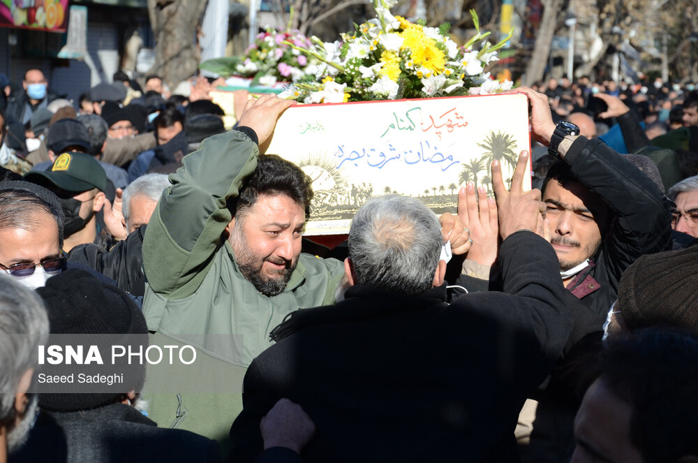 مراسم تشییع شهدای گمنام در تبریز