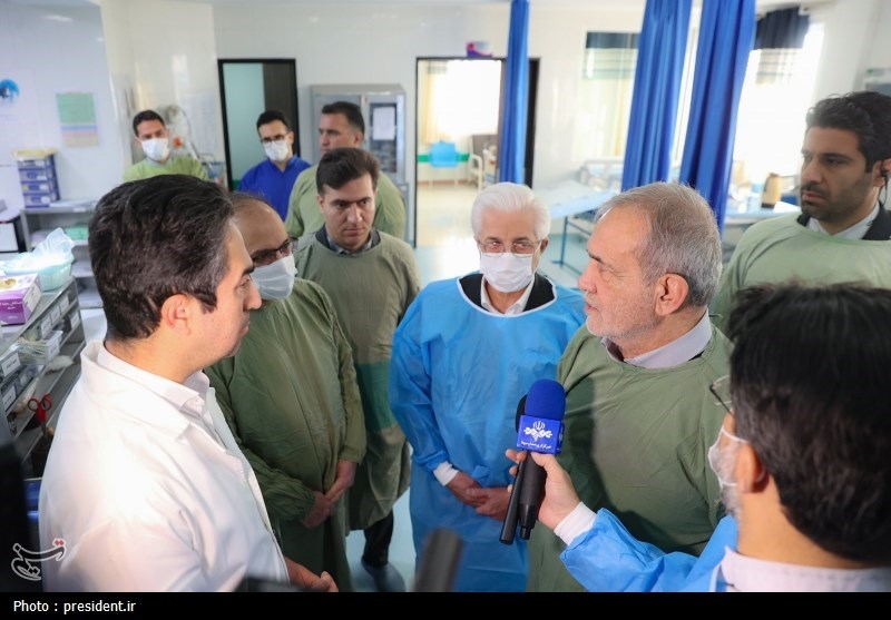 بازدید رئیس جمهور از دپارتمان قلب بجنورد