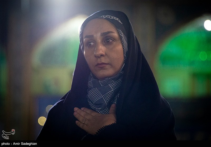 مراسم عزاداری شب هفتم محرم در حرم مطهر حضرت شاهچراغ (ع)