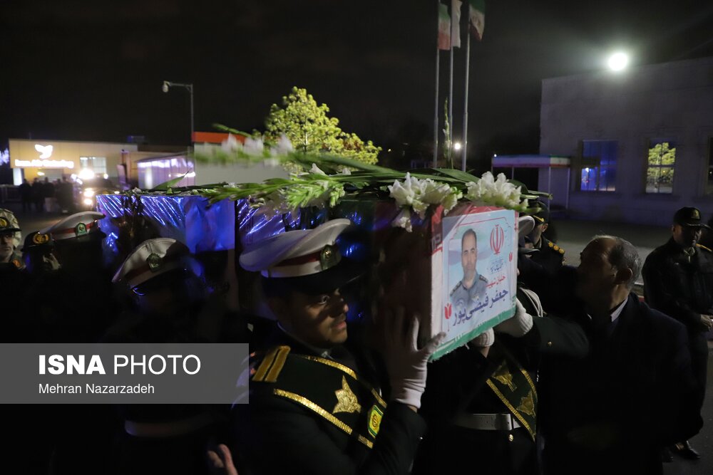 استقبال از پیکر شهید فیضی پور - تبریز