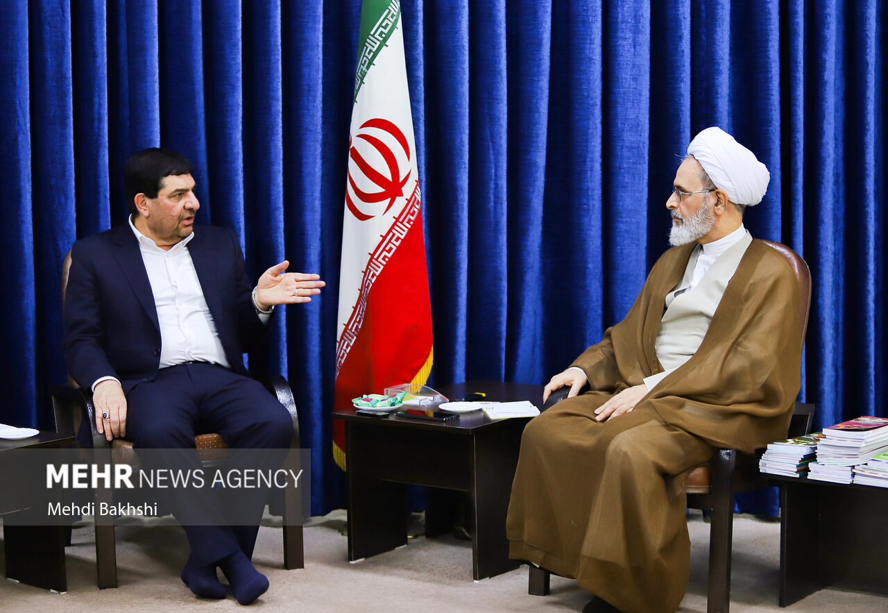 دیدار مخبر با مراجع و علمای قم در سفر یک روزه