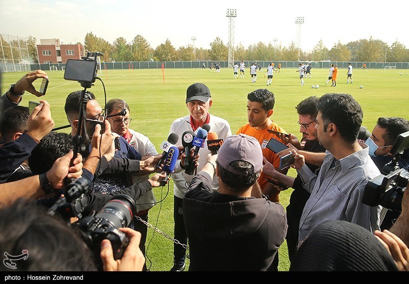 تمرین تیم‌ ملی فوتبال