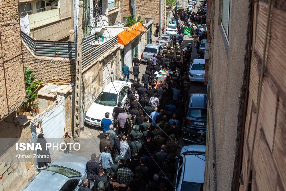 مراسم تشییع شهید فراجا - قم