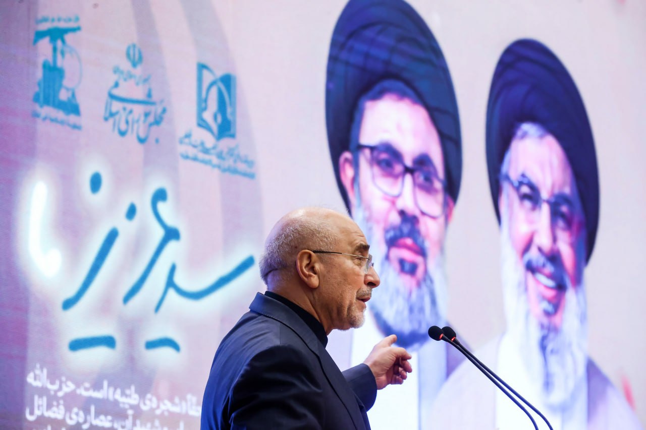 سالگرد شهادت دبیران کل حزب الله لبنان با حضور قالیباف 