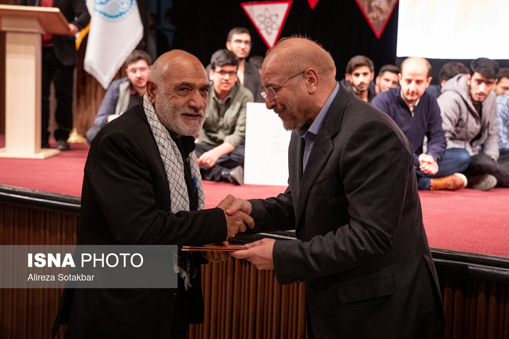 قالیباف در مراسم بزرگداشت روز دانشجو در دانشگاه تهران