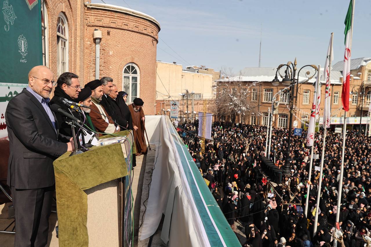سخنرانی قالیباف در راهپیمایی یوم‌الله بیست‌ودوم بهمن - ارومیه