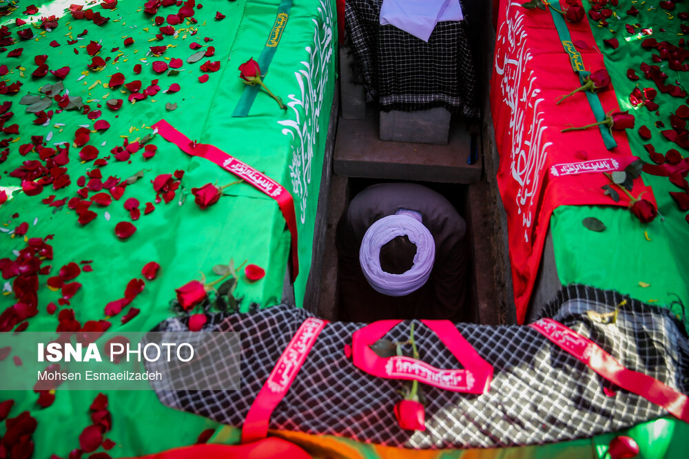 مراسم تشییع و تدفین پیکر شهید گمنام