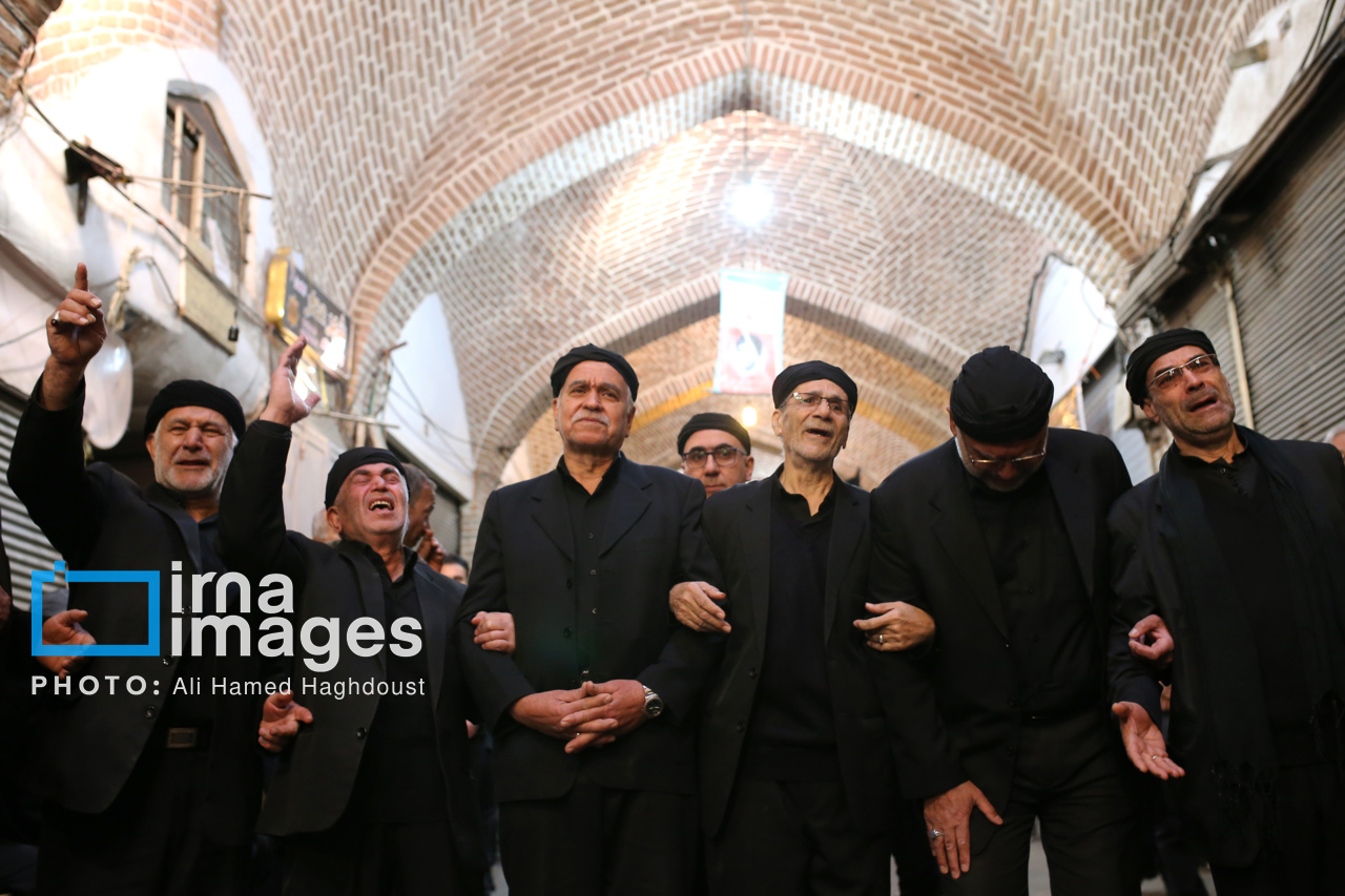 عزاداری شهادت حضرت علی (ع) در بازار تبریز