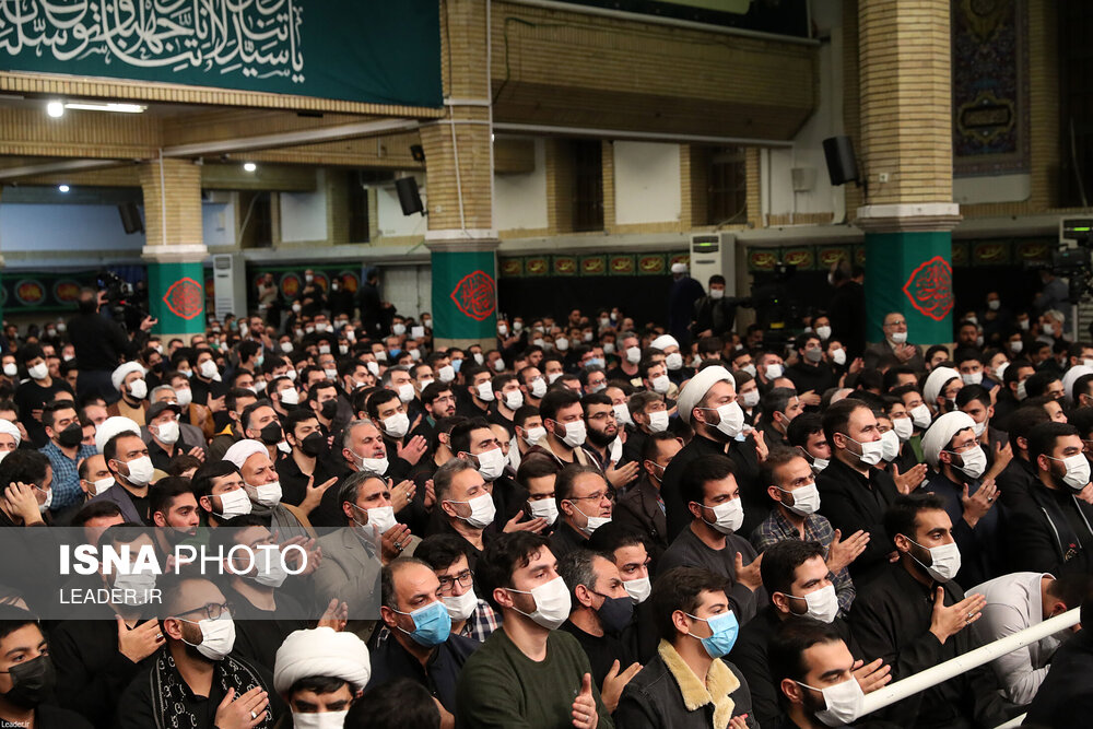پنجمین شب مراسم عزاداری حضرت فاطمه‌زهرا در بیت رهبری 