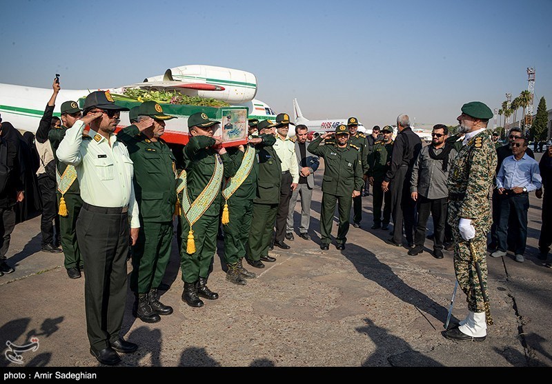 مراسم استقبال از پیکر سردار شهید غیب پرور 