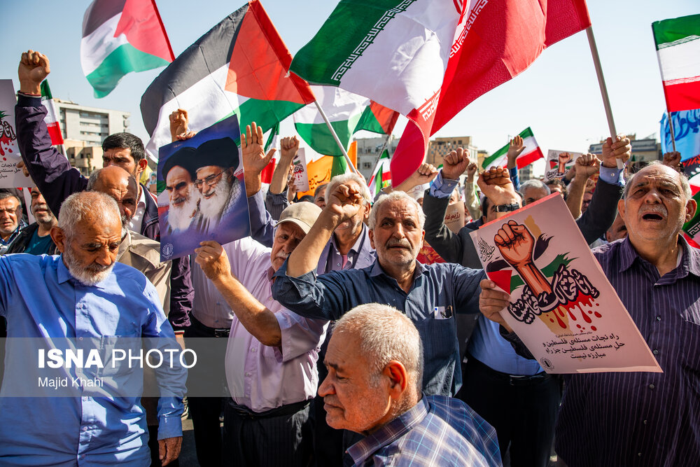 راهپیمایی حمایت از مردم غزه - تهران