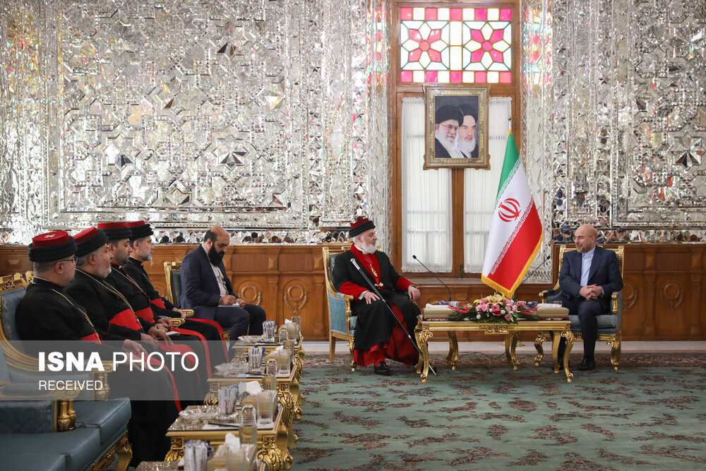 دیدار رهبر جهانی کلیسای شرق آشوری با قالیباف