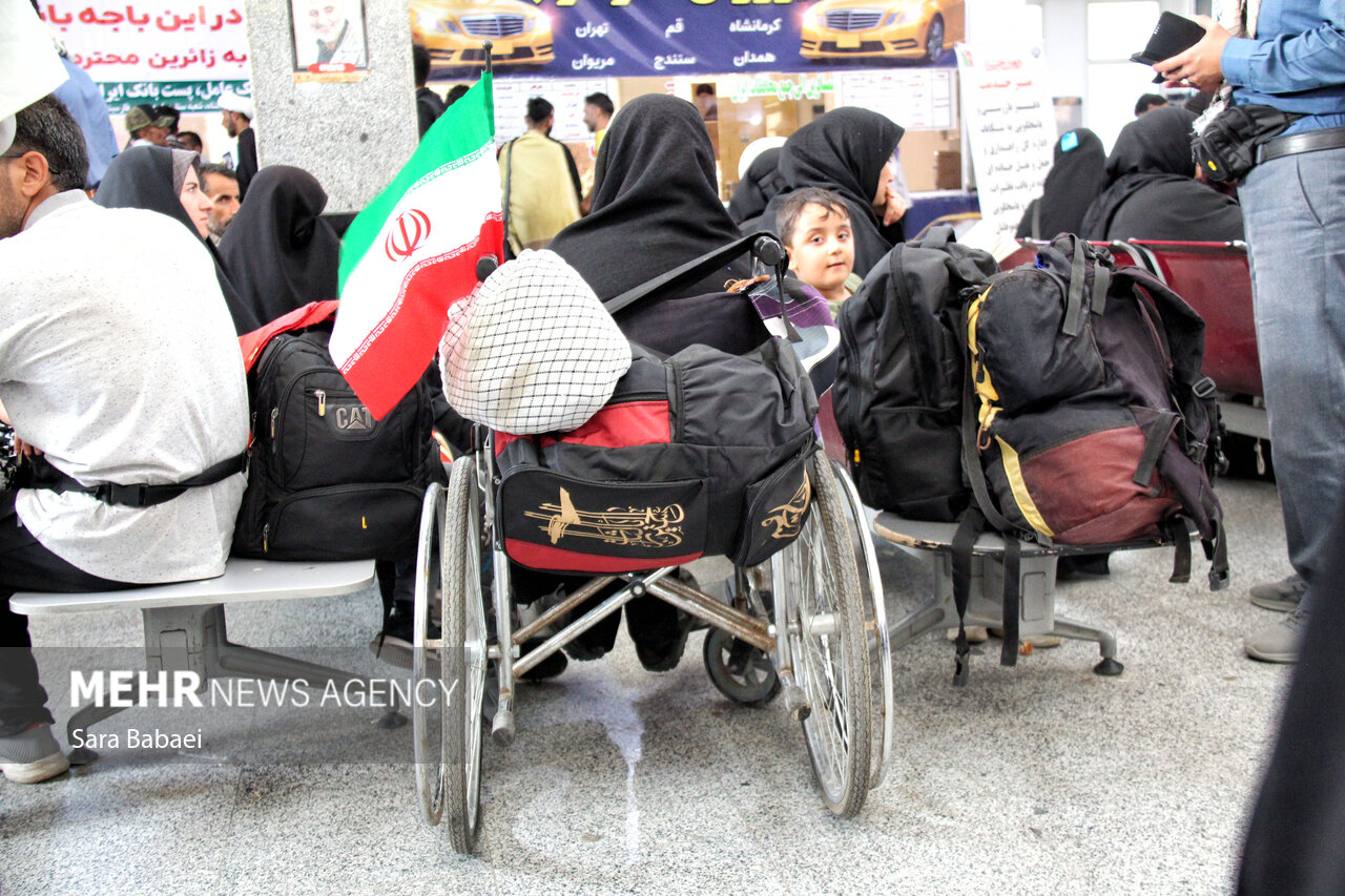 تردد زائران اربعین حسینی از مرز خسروی