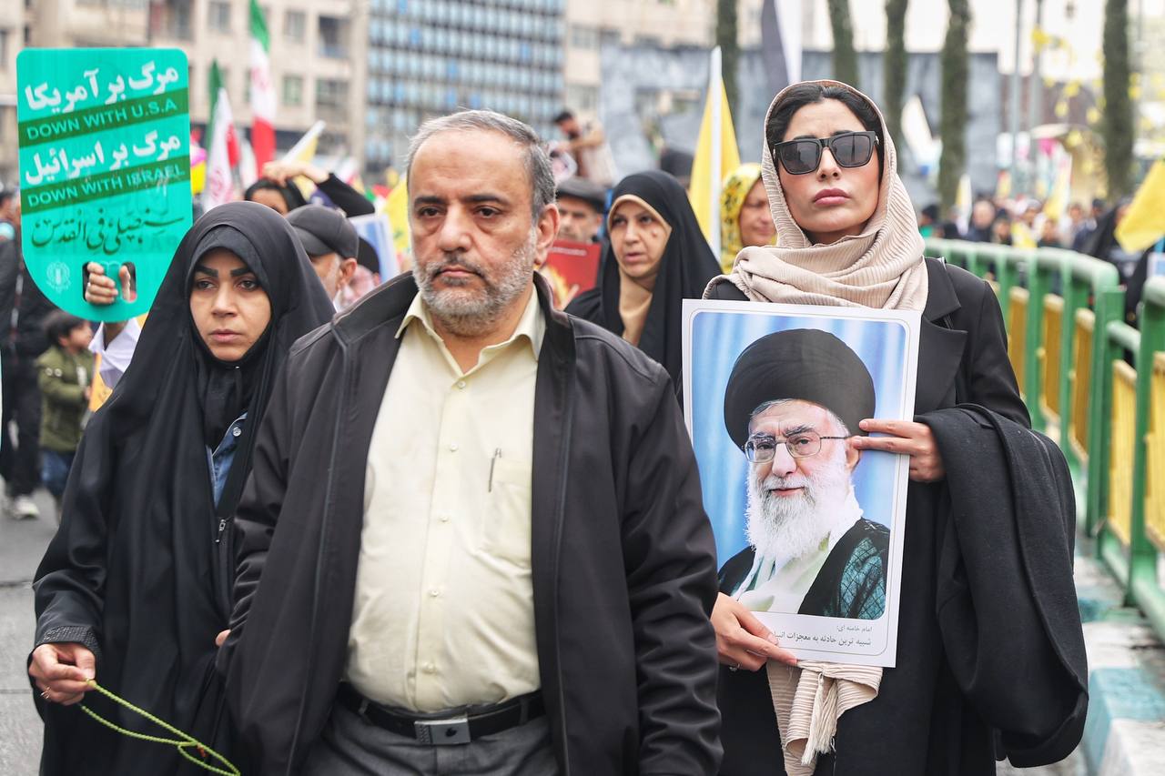 حضور قالیباف در راهپیمایی روز جهانی قدس - تهران