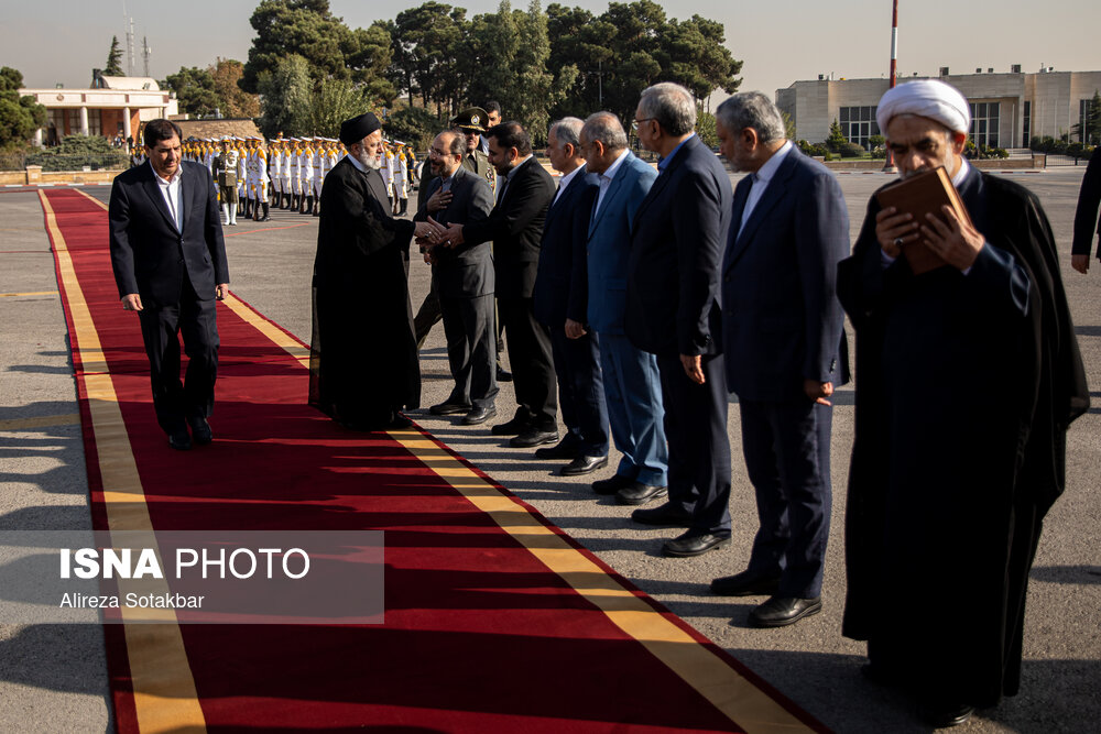 بدرقه کنندگان رئیس جمهور در سفر عربستان