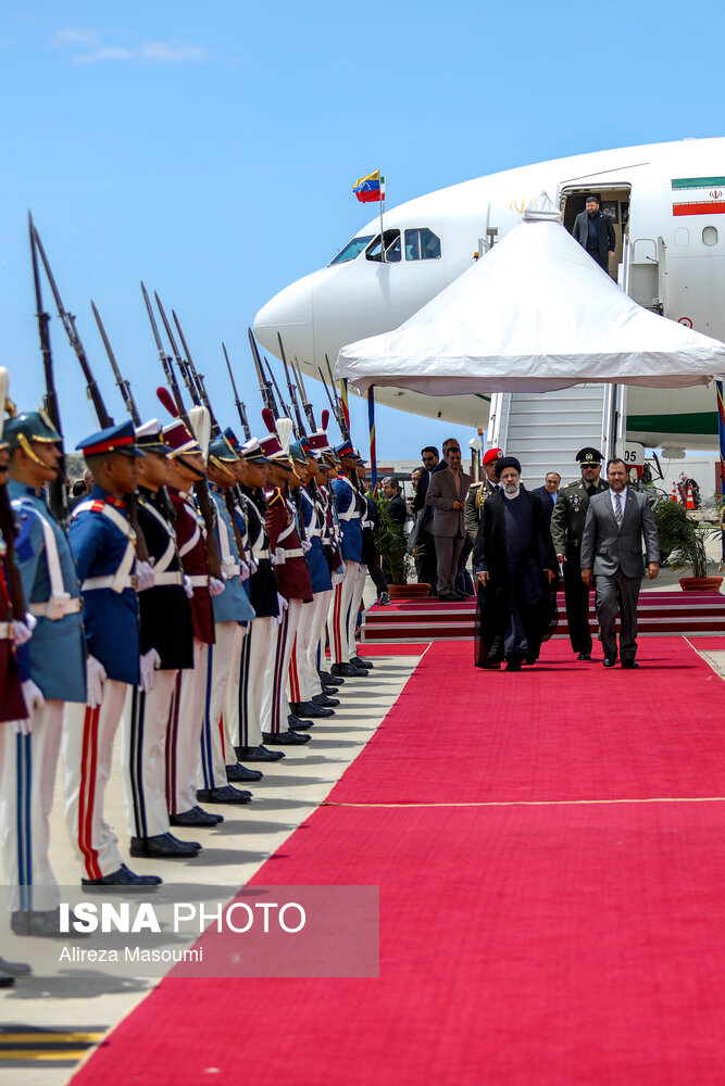 ورود رییس جمهور به کاراکاس پایتخت «ونزوئلا »