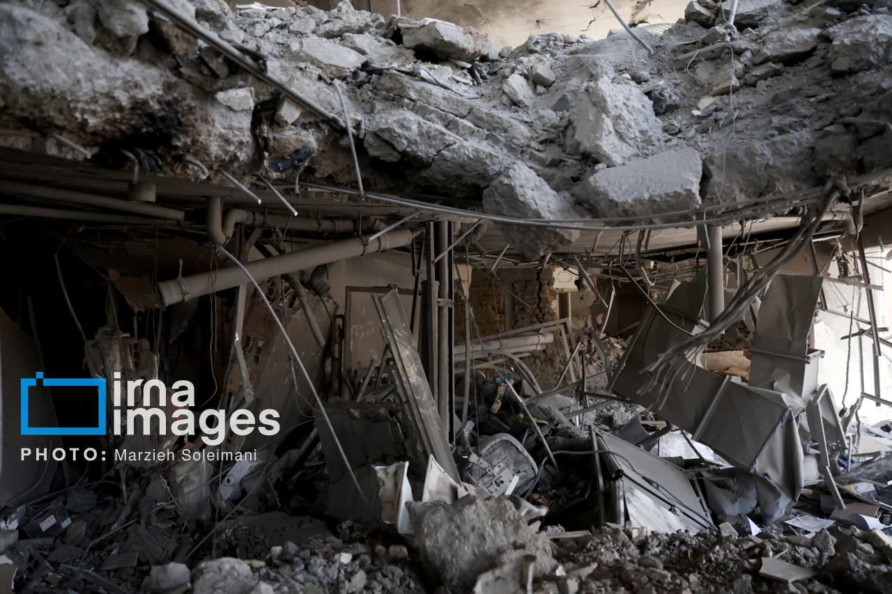 آثار حملات رژیم صهیونیستی در تهران