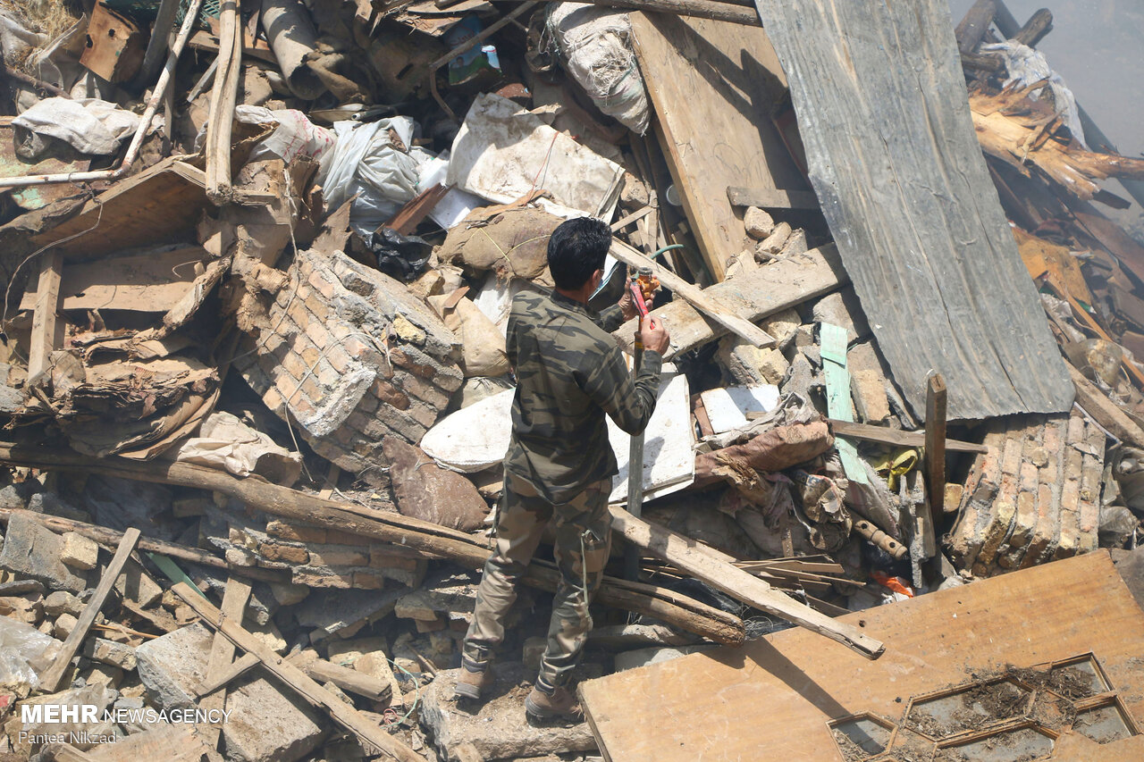 آتش سوزی منزل مسکونی