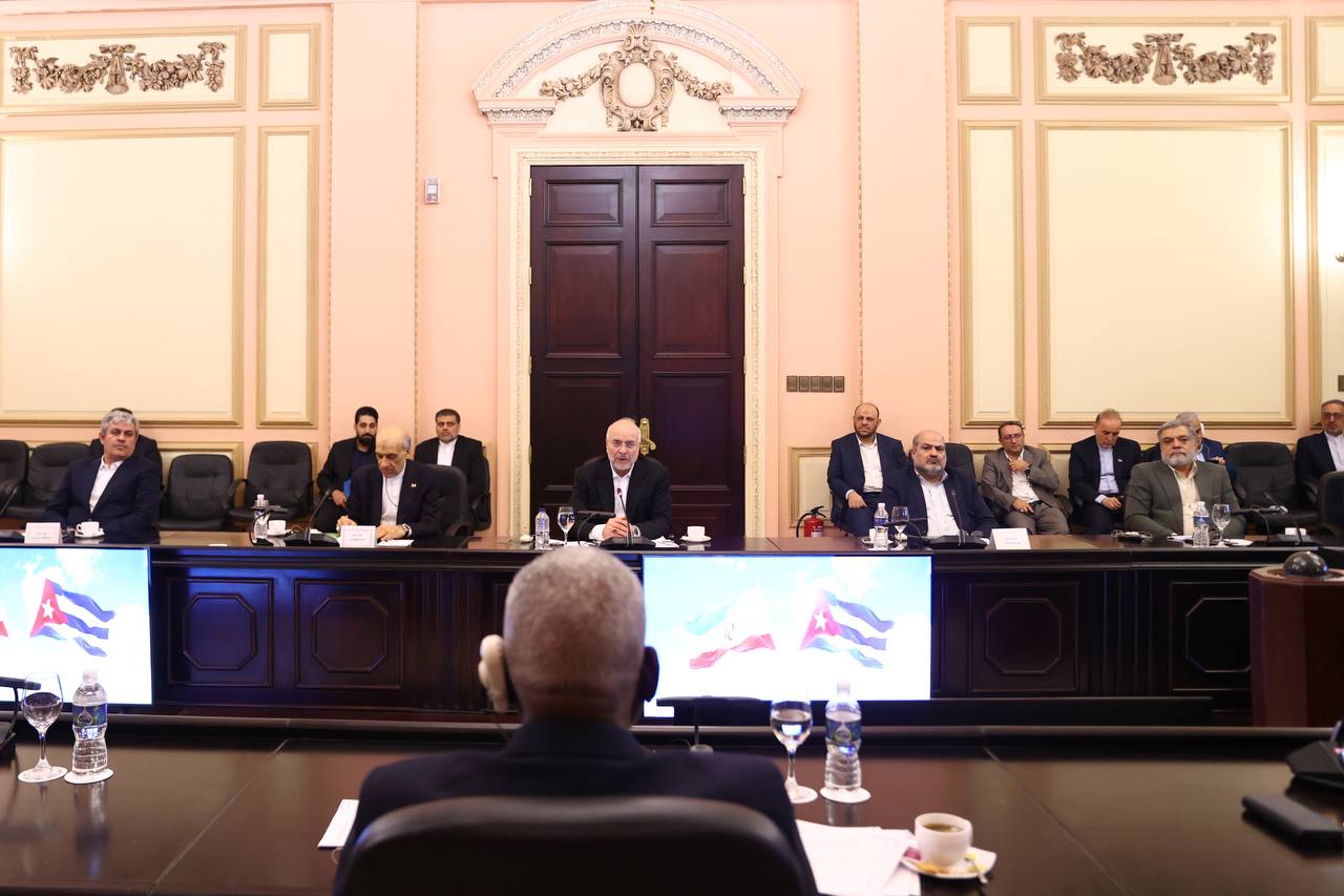  دیدار قالیباف با لاسو هرناندز رئیس مجلس و هیأت پارلمانی کوبا