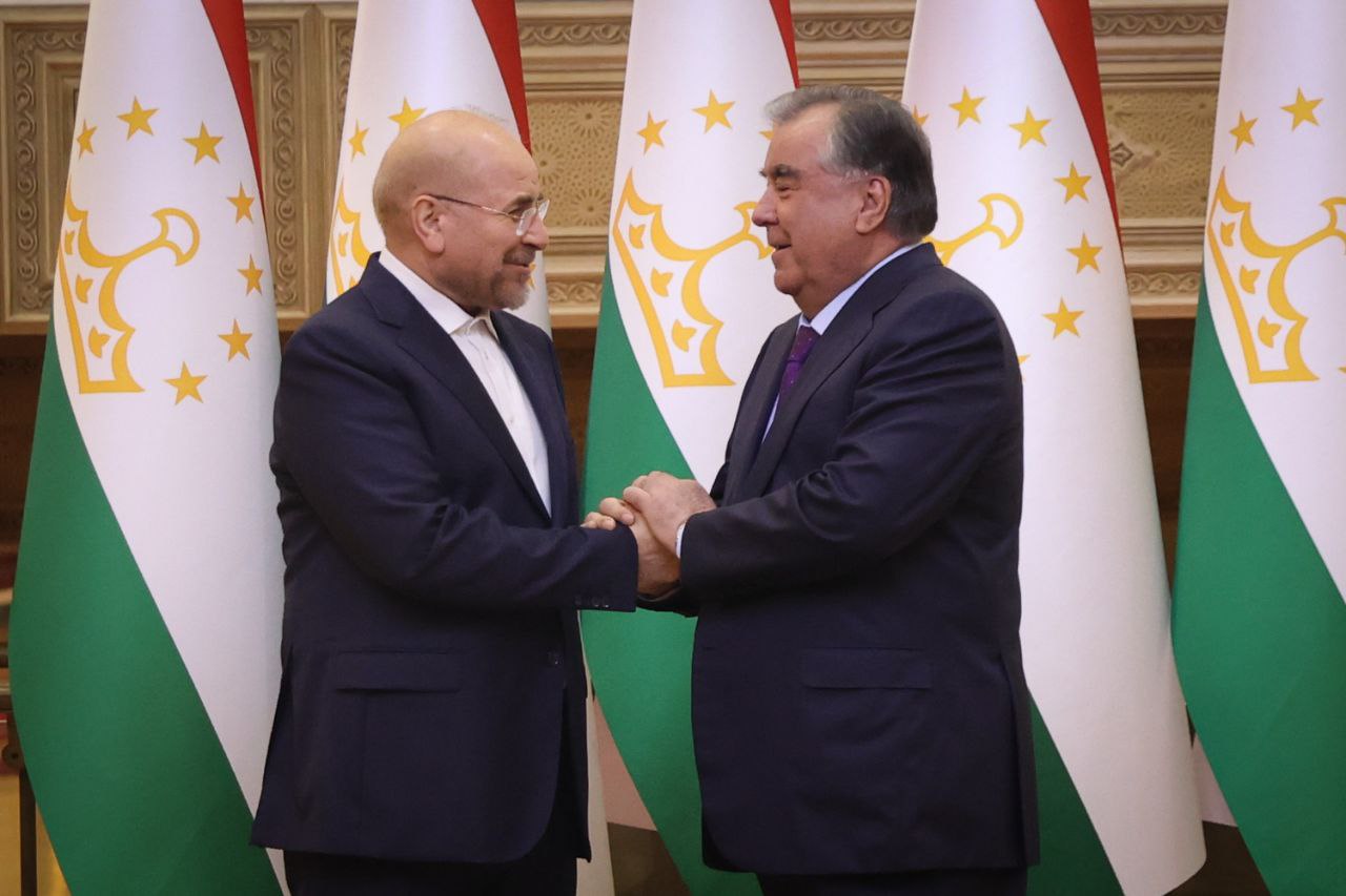 دیدار رئیس جمهوری تاجیکستان و محمدباقر قالیباف