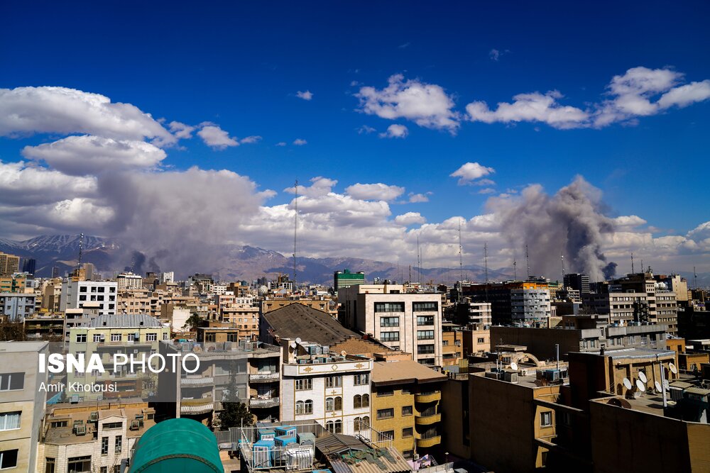 تصاویر تجاوز هوایی آمریکا و اسرائیل به تهران 