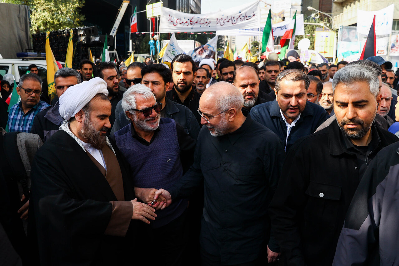 سخنرانی قالیباف در مراسم یوم‌الله ۱۳ آبان